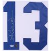 Image 2 : Kurt Warner Signed St. Louis Rams 35x43 Custom Framed Jersey (Beckett COA)