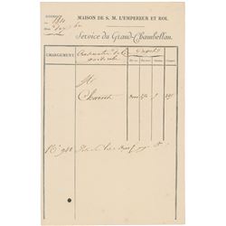 Napoleon: Service du Grand-Chambellan