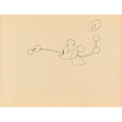 Mickey Mouse drawing from Steamboat Willie