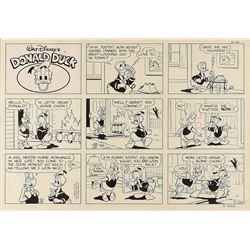 Donald and Daisy Duck comic strip for Walt Disney's Donald Duck