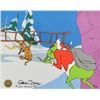 Image 1 : The Grinch and Max limited edition cel from How the Grinch Stole Christmas! signed by Chuck Jones