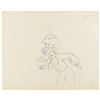 Lampwick production drawing from Pinocchio