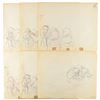 Image 1 : Dwarfs production drawings from Snow White and the Seven Dwarfs