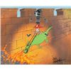 Image 1 : Yosemite Sam and Dragon limited edition cel signed by Friz Freleng