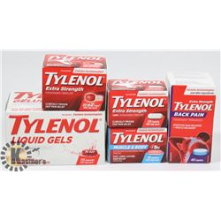 LOT OF ASSORTED SEALED TYLENOL.