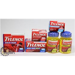 LOT OF ASSORTED SEALED TYLENOL.