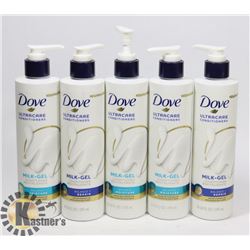 LOT OF DOVE MILK-GEL HAIR CONDITIONER.