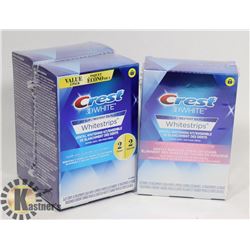LOT OF 3 SEALED BOXES OF CREST WHITE STRIPS.