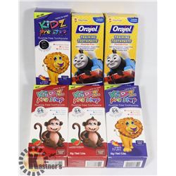 LOT OF KIDS TOOTHPASTE
