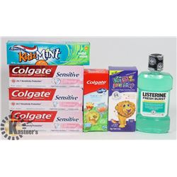 LOT OF ASSORTED COLGATE TOOTHPASTE