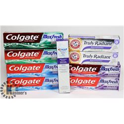 LOT OF COLGATE TOOTHPASTE