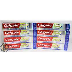 LOT OF ASSORTED COLGATE TOOTHPASTE.