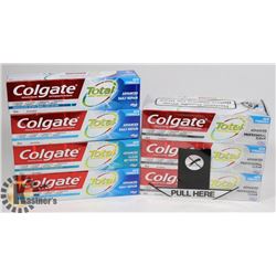 LOT OF COLGATE TOOTHPASTE.