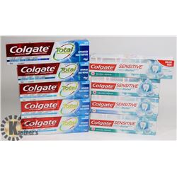 LOT OF ASSORTED TOOTHPASTE.