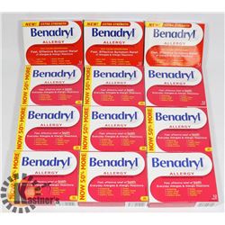 LOT OF BENADRYL ALLERGY CAPLETS