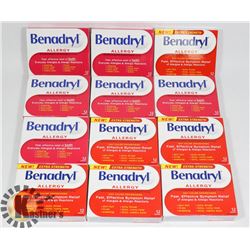 LOT OF BENADRYL ALLERGY CAPLETS