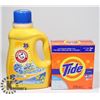 Image 1 : LOT OF TIDE AND ARM & HAMMER DETERGENT.