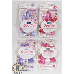 LOT OF SCHICK QUATTRO WOMEN'S RAZORS.