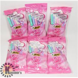 LOT OF BIC'S SILKY TOUCH WOMEN'S RAZORS.