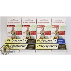 LOT OF POLYSPORIN AND BANDAIDS.
