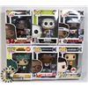 Image 1 : LOT OF 6 ASSORTED FUNKO POP VINYL FIGURES.