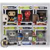 Image 1 : LOT OF 6 ASSORTED FUNKO POP VINYL FIGURES.