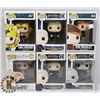 Image 1 : LOT OF 6 ASSORTED FUNKO POP VINYL FIGURES.