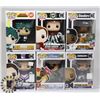 Image 1 : LOT OF 6 ASSORTED FUNKO POP VINYL FIGURES.