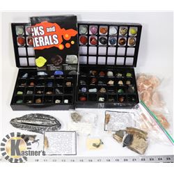 SET OF 2 SCHOLASTIC ROCKS & MINERALS