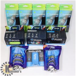 LOT OF ICE _ COMPRESSION WRAPS.