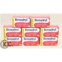 LOT OF BENADRYL ALLERGY RELIEF CAPLETS.