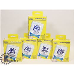 LOT OF WET ONES ANTIBACTERIAL HAND WIPES