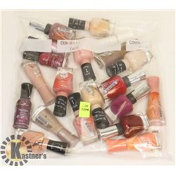 LOT OF ASSORTED NAIL POLISH.