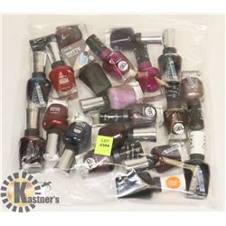 LOT OF ASSORTED NAIL POLISH.