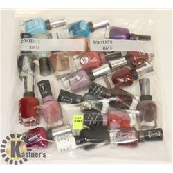 LOT OF ASSORTED NAIL POLISH.