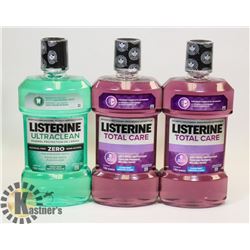 LOT OF 3 LISTERINE MOUTH WASH