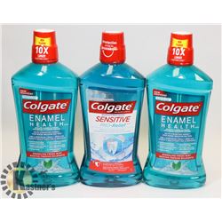 LOT OF 3 COLGATE MOUTH WASH