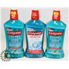 Image 1 : LOT OF 3 COLGATE MOUTH WASH