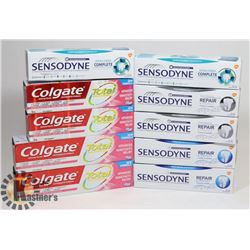 LOT OF ASSORTED TOOTHPASTE