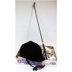 LEXINGTON SAFETY HELMET + RIDING CROP