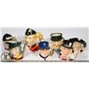 Image 1 : LOT OF ROYAL DOULTON TOBY MUGS INCL MAD HATTER,