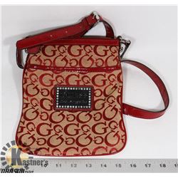 AUTHENTIC GUESS LOS ANGELES RED PURSE