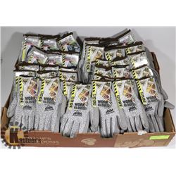 LARGE FLAT OF WORK GLOVES VARIOUS SIZES