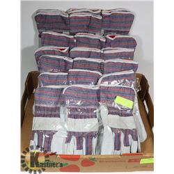 LARGE FLAT OF LINED WORK GLOVES