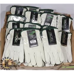 LARGE FLAT OF LINED LEATHER BOB DALE GLOVES