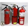 Image 1 : LOT OF 3 X 5LBS CHARGED FIRE EXTINGUISHERS