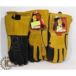 LOT OF 3 SZ M BSX MIG GLOVES