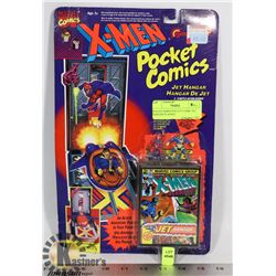 SEALED XMEN POCKET COMIC JET HANGER PLAYSET.