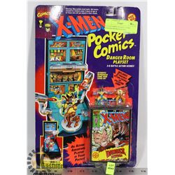 SEALED XMEN POCKET COMIC DANGER ROOM PLAY SET.
