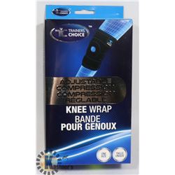 ADJUSTABLE COMPRESSION KNEE WRAP